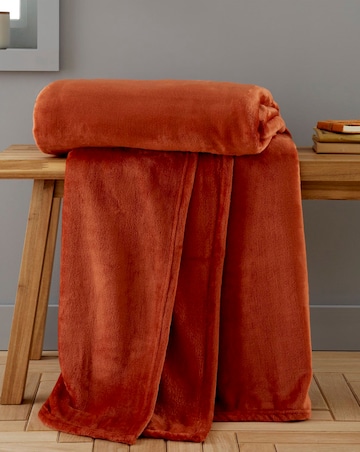 Catherine Lansfield Raschel Velvet Throw