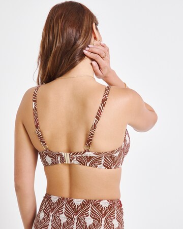 Underwired Ikat Print Bikini Top