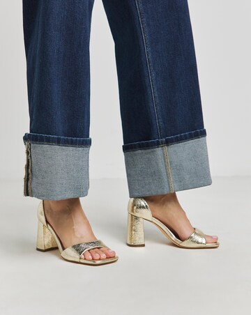 London Barely There Block Heel Sandals - Extra Wide Fit (EEE)