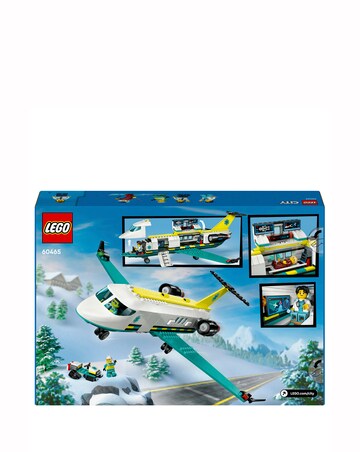LEGO City Emergency Air Ambulance Plane, Snow Scooter and Toy Airplane 60465