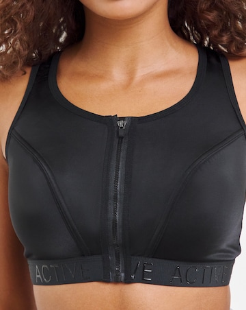 High Impact Zip Front Sports Bra B-F
