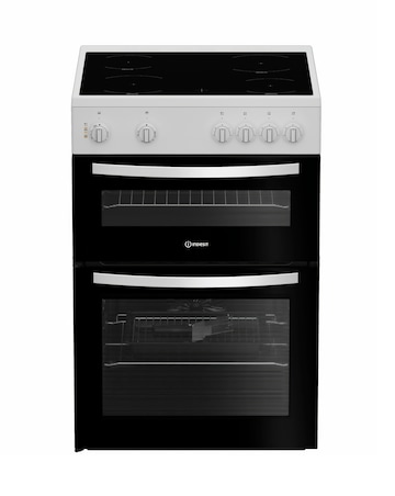 Indesit IDE6VMW 60cm Electric Double Cooker with Ceramic Hob - White Install