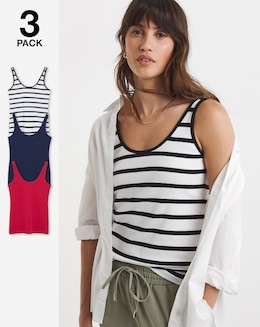 Pure Cotton 3 Pack Vests