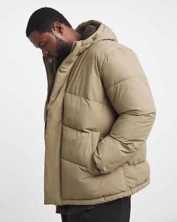 Jack & Jones World Puffer Coat - Natural