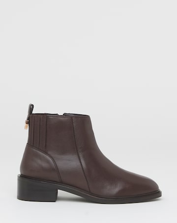Blythe Hidden Gusset Leather Ankle Boots - Extra Wide Fit (EEE)