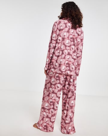 Button Through Plisse Pyjama Set