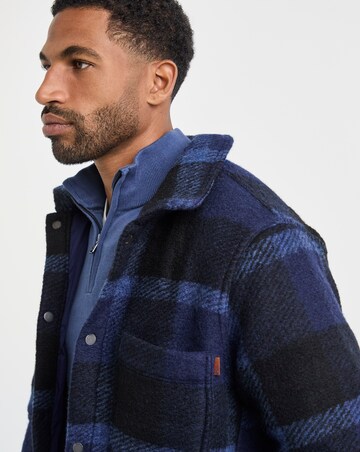 Timberland Wool Blend Shacket - Blue