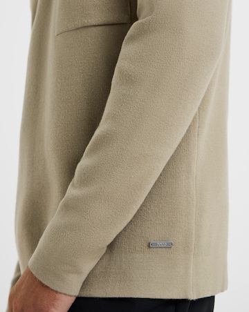 Folio Knitted Slouch Button Polo