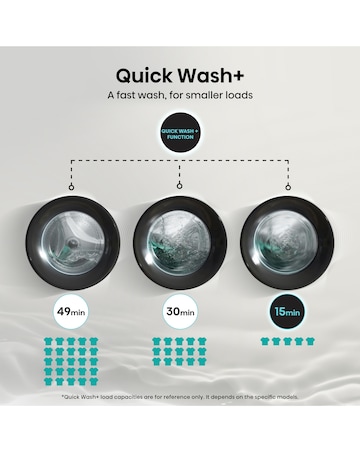 Hisense 3S Series WF3S8043BB3 WiFi-enabled 8kg 1400 Spin Washing Machine - Black