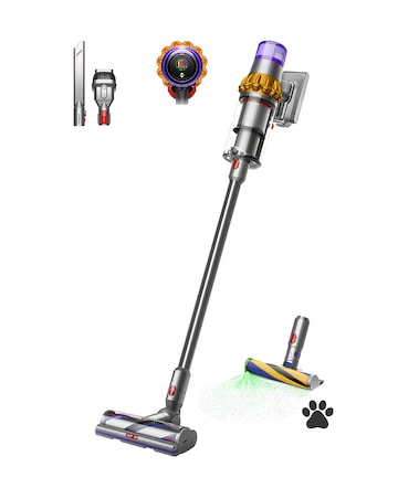 Dyson V15 Detect Absolute Cordless Vacuum Cleaner, Yellow/Nickel