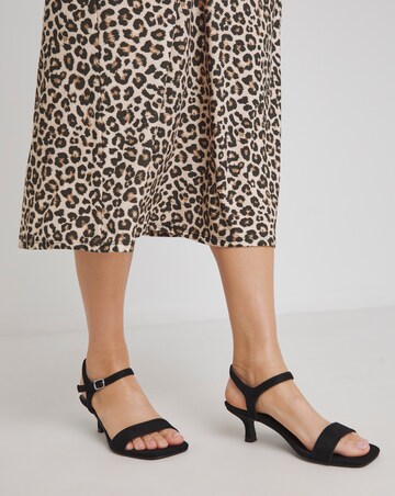 Neva Barely There Kitten Heel Two Part Sandals - Wide Fit (E)