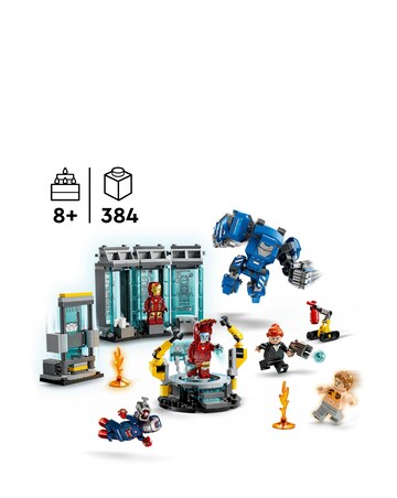 LEGO Marvel Iron Man's Laboratory: Hall of Armour, Super Hero Building Set 76315