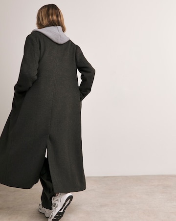 Charcoal Classic Wool Blend Coat