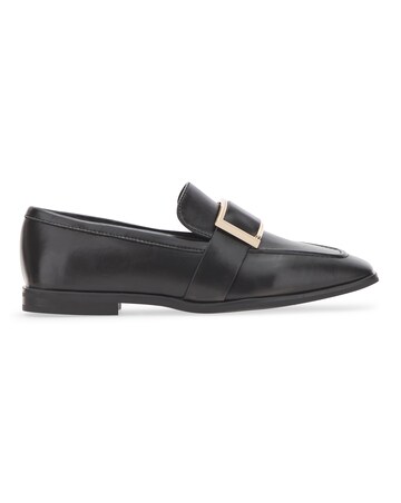 Square Trim Loafer on Flexi Sole - Extra Wide Fit (EEE)