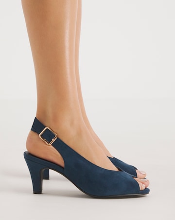 Scarlett Peep Toe Shoe Wide E Fit