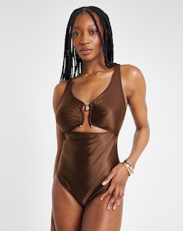 Simply Be Trim Detail Tummy Control Swimsuit