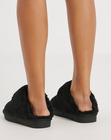Albza Suede Closed Toe Slippers - Extra Wide Fit (EEE)