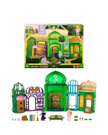 Wicked Emerald City Small Doll Playset with 5 Play Spaces & 15 Accessories