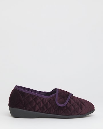 Topaz Touch & Close Full Slipper - Wide Fit (E)