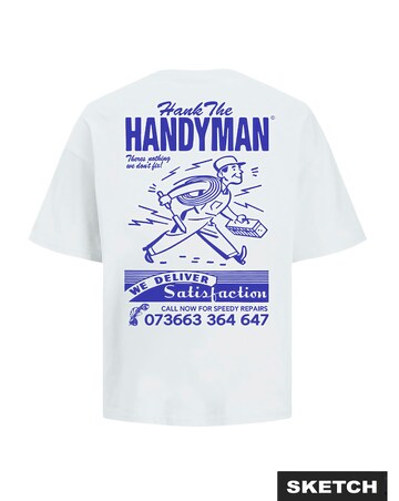 Jack & Jones Hank Crew Neck T-Shirt - White