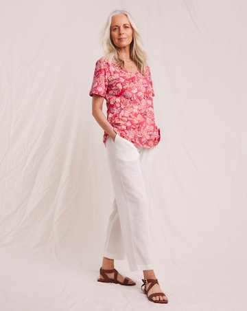 Julipa Pure Cotton V Neck Printed T-Shirt