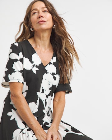 Soft Touch Asymmetric Seam Maxi Dress