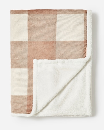 Fleece Checked Throw