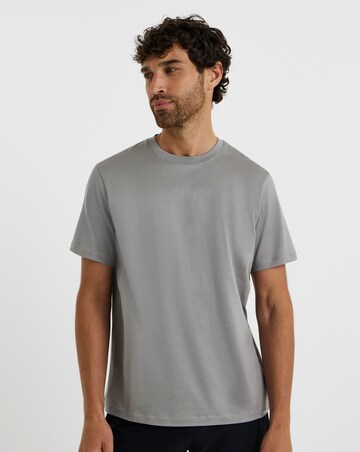Folio Mercerised Supima Cotton T-Shirt-Grey
