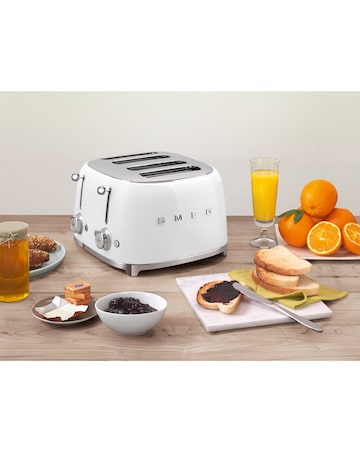 Smeg TSF03 4 Slice White Toaster