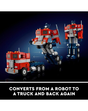 LEGO Icons Optimus Prime, Transformers Robot Model Set 10302