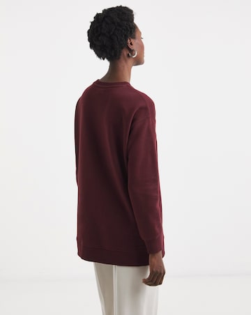 Side Zip Longline Sweat