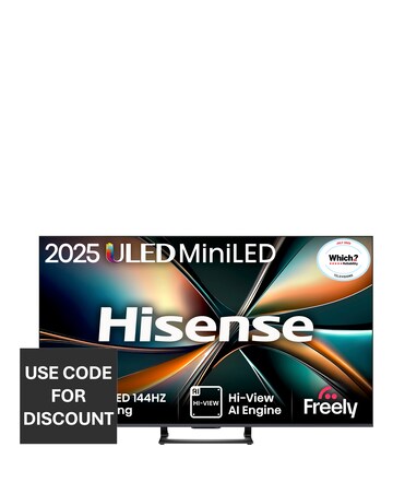 Hisense 65U7QTUK 65in Mini-LED 4K Ultra HD HDR Smart TV