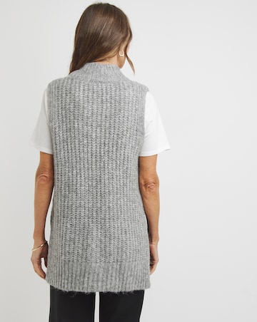 Sleeveless Roll Neck Tunic