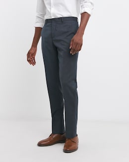 Navy Hank Regular Fit Tonic Suit Trousers