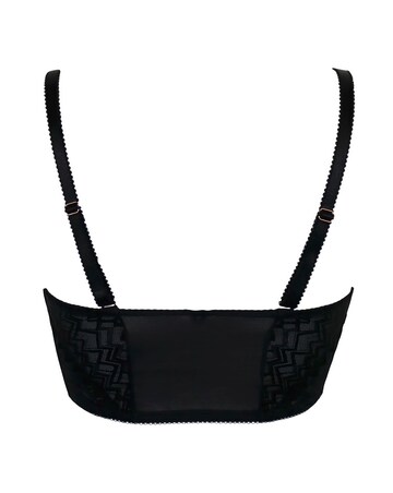 Pour Moi Mixology Longline Front Fastening Wired Bra Black