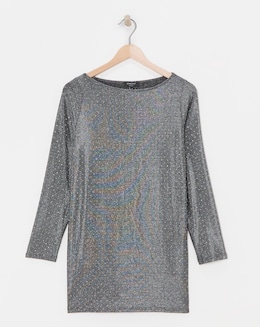 Slash Neck Longline Top