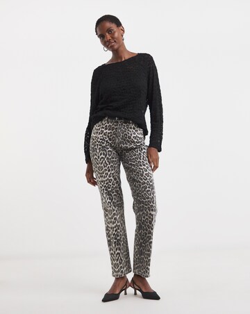 Bubble Lace Long Sleeve Slouch Top
