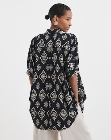 Printed Oversized Blouse