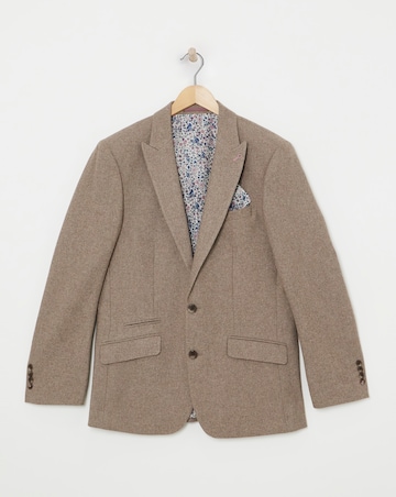 Oatmeal Donegal Regular Fit Suit Jacket
