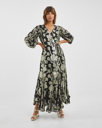 Joanna Hope Jacquard Wrap Dress