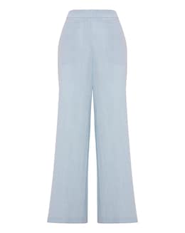 Sky Blue Wide Leg Trousers