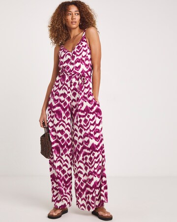 Wide Leg Strappy Jumpsuit
