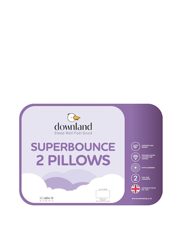 Downland Superbounce Pack of 2 Pillows