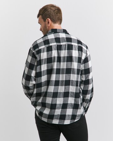 Jack & Jones Gingham Twill Shirt - White
