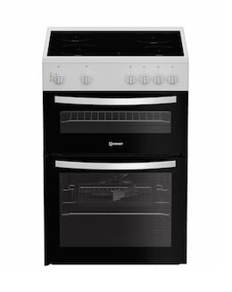 Indesit ITE6VMW 60cm Electric Twin Cooker with Ceramic Hob - White Installation