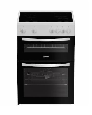 Indesit ITE6VMW 60cm Electric Twin Cooker with Ceramic Hob - White Installation
