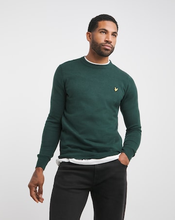 Lyle & Scott Teal Classic Cotton Merino Jumper