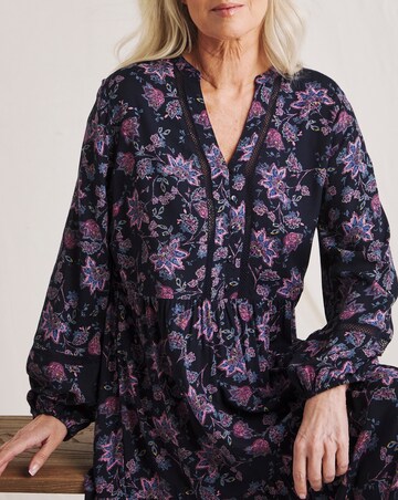 Julipa Lace Trim Printed Dress