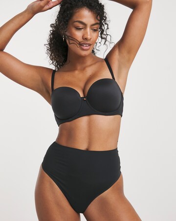 Figleaves Smoothing Multiway Balcony Bra (B-GG) Black