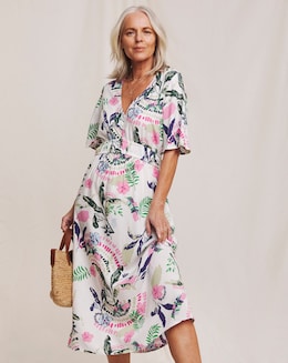 Julipa Viscose V-Neck Midi Dress